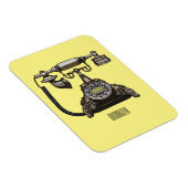 Afbeelding cartoon telefoon magneet (Rechterzijde)