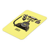 Afbeelding cartoon telefoon magneet (Linkerzijde)