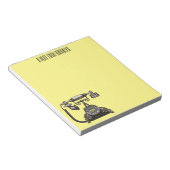 Afbeelding cartoon telefoon notitieblok (Schuin)