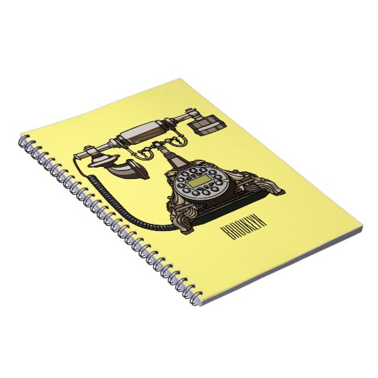 Afbeelding cartoon telefoon notitieboek (Rechterzijde)