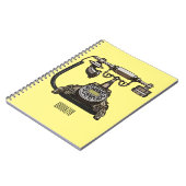 Afbeelding cartoon telefoon notitieboek (Linkerzijde)