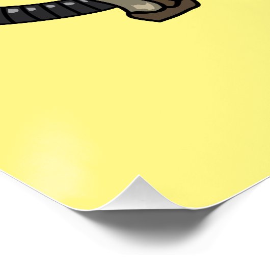 Afbeelding cartoon telefoon perfect poster (Hoek)