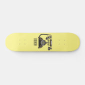 Afbeelding cartoon telefoon persoonlijk skateboard (Horizontaal)