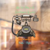 Afbeelding cartoon telefoon raamsticker (Vel 2)