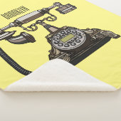 Afbeelding cartoon telefoon sherpa deken (3/4)