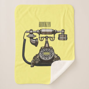 Afbeelding cartoon telefoon sherpa deken