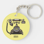 Afbeelding cartoon telefoon sleutelhanger (Achterkant)