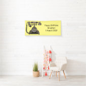 Afbeelding cartoon telefoon spandoek (Insitu)