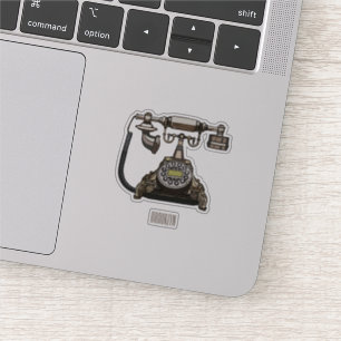 Afbeelding cartoon telefoon sticker