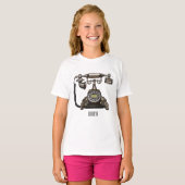 Afbeelding cartoon telefoon t-shirt (Voorkant volledig)