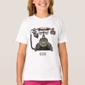 Afbeelding cartoon telefoon t-shirt (Voorkant)