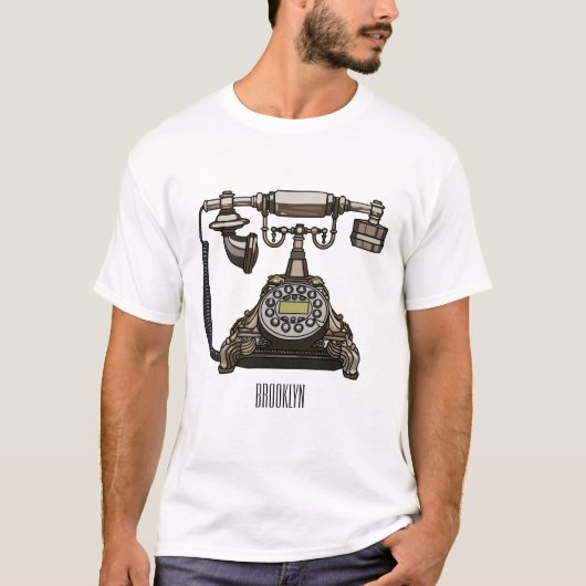 Afbeelding cartoon telefoon t-shirt (Voorkant)