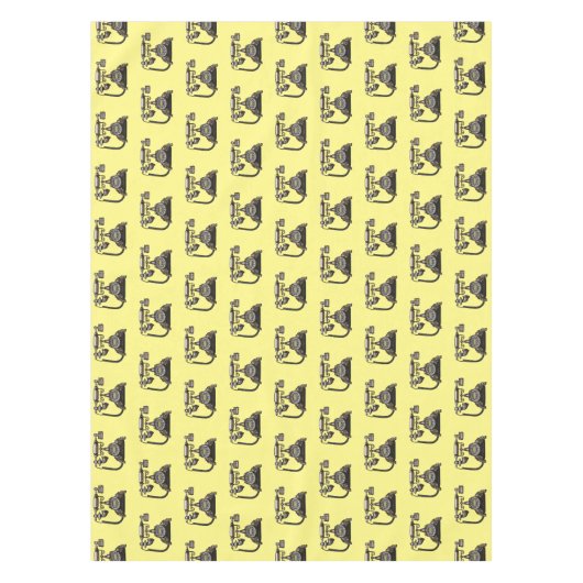 Afbeelding cartoon telefoon tafelkleed (Voorkant)