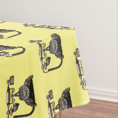 Afbeelding cartoon telefoon tafelkleed (Voorbeeld)