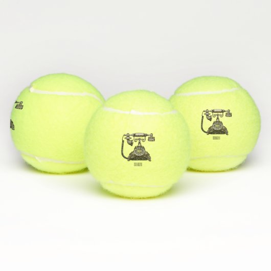 Afbeelding cartoon telefoon tennisballen (Multi)