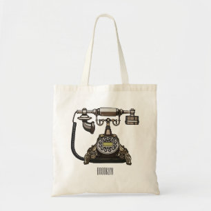 Afbeelding cartoon telefoon tote bag