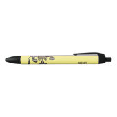 Afbeelding cartoon telefoon zwarte inkt pen (Bovenkant)