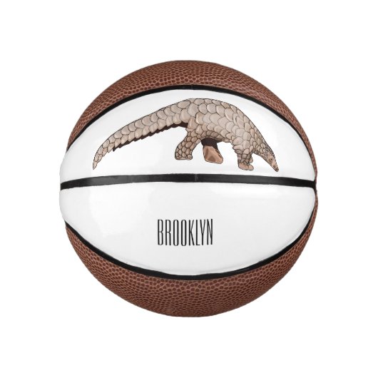 Afbeelding cartoon van pangoline basketbal (Voorkant)