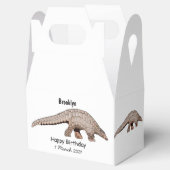 Afbeelding cartoon van pangoline bedankdoosjes (Geopend)