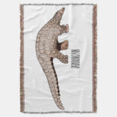 Afbeelding cartoon van pangoline deken (Voorkant Verticaal)