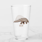 Afbeelding cartoon van pangoline glas (Voorkant)
