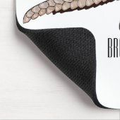 Afbeelding cartoon van pangoline muismat (Hoek)