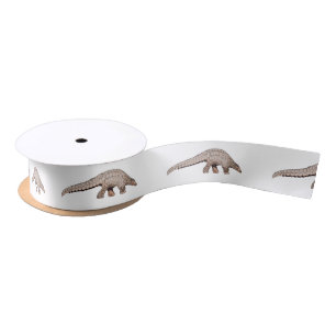 Afbeelding cartoon van pangoline satijnen lint