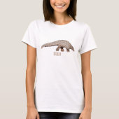 Afbeelding cartoon van pangoline t-shirt (Voorkant)