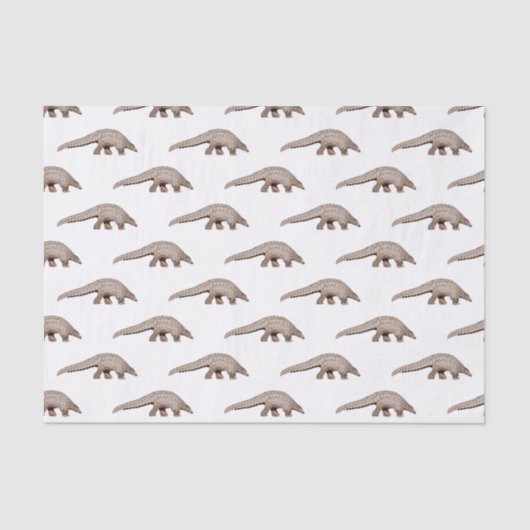 Afbeelding cartoon van pangoline tissuepapier (Voorkant)