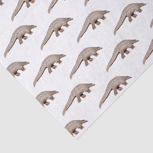 Afbeelding cartoon van pangoline tissuepapier (Detail)