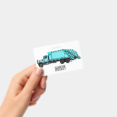 Afbeelding cartoon vuilniswagen badge (Handheld)