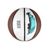 Afbeelding cartoon vuilniswagen basketbal (Verticaal)