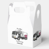 Afbeelding cartoon vuilniswagen bedankdoosjes (Geopend)