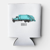 Afbeelding cartoon vuilniswagen blikjeskoeler (Voorkant)