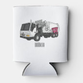 Afbeelding cartoon vuilniswagen blikjeskoeler (Voorkant)