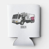 Afbeelding cartoon vuilniswagen blikjeskoeler (Achterkant)