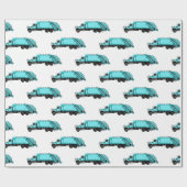 Afbeelding cartoon vuilniswagen cadeaupapier (Vlak)