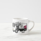 Afbeelding cartoon vuilniswagen espresso kop (Rechts)
