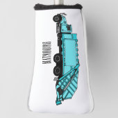 Afbeelding cartoon vuilniswagen golfheadcover (Draai 90)