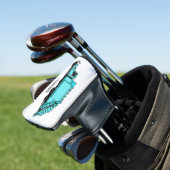 Afbeelding cartoon vuilniswagen golfheadcover (Insitu)