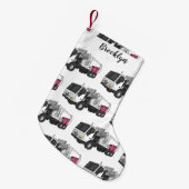 Afbeelding cartoon vuilniswagen kleine kerstsok (Voorkant (Hangend))