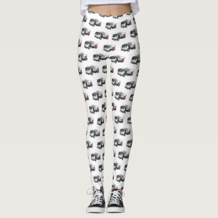 Afbeelding cartoon vuilniswagen leggings