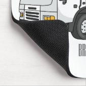 Afbeelding cartoon vuilniswagen muismat (Hoek)