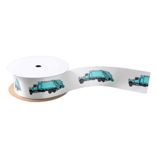 Afbeelding cartoon vuilniswagen satijnen lint (Spoel)