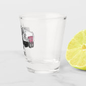 Afbeelding cartoon vuilniswagen shot glas (Rechts)