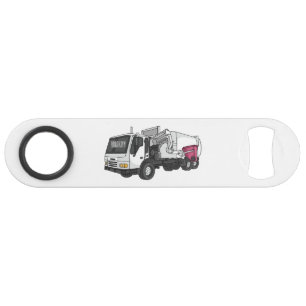 Afbeelding cartoon vuilniswagen speed flessenopener