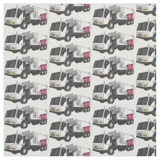 Afbeelding cartoon vuilniswagen stof (Swatch)
