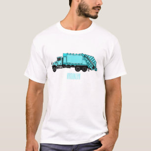 Afbeelding cartoon vuilniswagen t-shirt