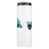 Afbeelding cartoon vuilniswagen thermosbeker (Achterkant)