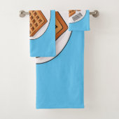 Afbeelding cartoon Wafel Bad Handdoek (Insitu)